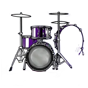 Drum Kit Outline Png 05242024 PNG image