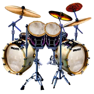 Drum Kit Outline PNG 7