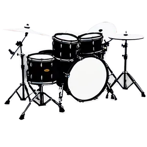 Drum Kit Silhouette Png 67 PNG image
