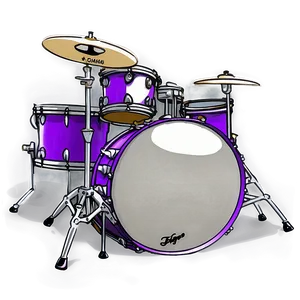 Drum Kit Sketch PNG 06212024
