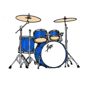 Drum Kit Sketch PNG 42