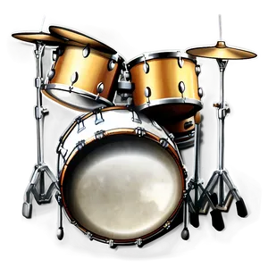 Drum Kit Sketch PNG 62
