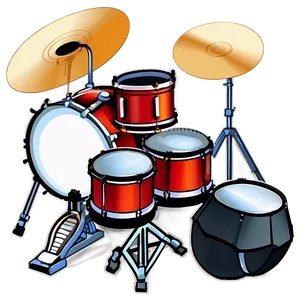 Drum Set Isometric Png 91 PNG image