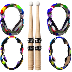 Drumsticks With Control Rings Png Nwe PNG image