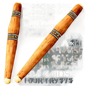 Drumsticks With Tapered Ends PNG Sct