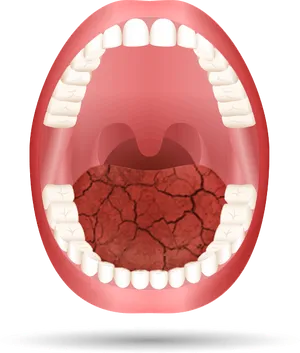 Dry Mouth Illustration PNG