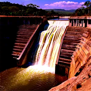 Dry Season Lower Water Dam PNG 17