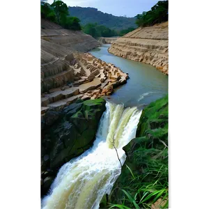 Dry Season Lower Water Dam PNG Xtj