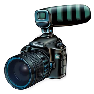 Dslr Camera With Microphone PNG Spl