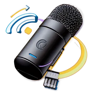 Dual Capsule Podcast Microphone PNG Lmi PNG