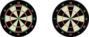 Dual Dartboards Sideby Side PNG