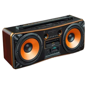 Dual Speaker Boombox Png 05242024 PNG image