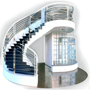 Dual Staircase Design Png 05242024 PNG image