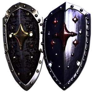 Dual Sword And Shield Artwork Png 06252024 PNG image