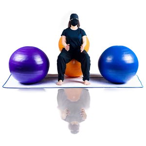 Dual-texture Yoga Ball PNG Dqm87 PNG