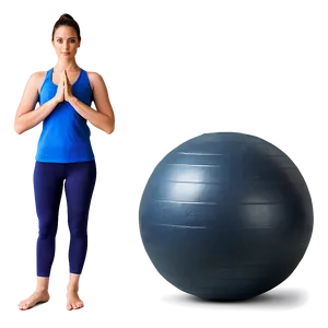 Dual-texture Yoga Ball PNG Mwd76 PNG