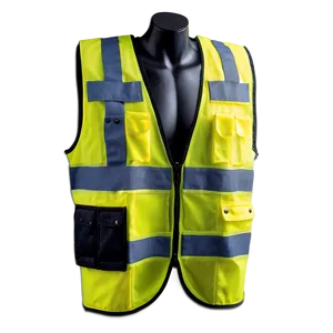 Dual Tone Safety Vest PNG Ffg PNG