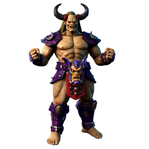 Dual-wielding Oni Warrior Png 06122024 PNG image