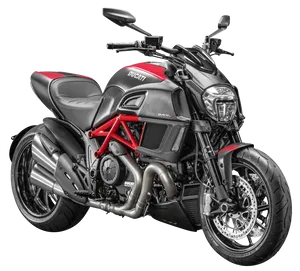 Ducati Diavel Motorcycle Studio Shot PNG image