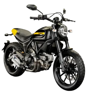 Ducati Scrambler Motorcycle Profile PNG image