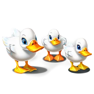 Duck Family Cartoon Png 21 PNG image