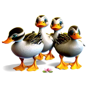 Duck Family Cartoon PNG 67 PNG