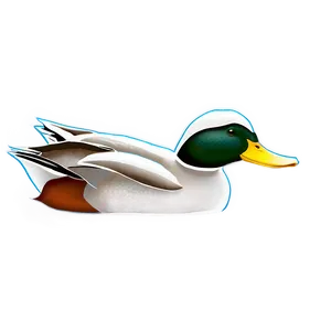 Duck Swimming PNG 05032024