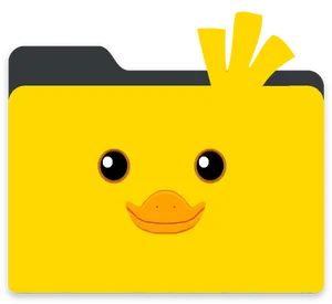 Duck Themed Folder Icon PNG