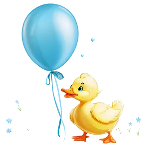 Duckling With Balloon Png Upn46 PNG image