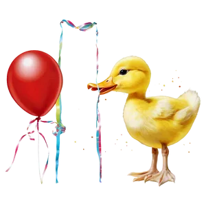 Duckling With Balloon Png Xol96 PNG image