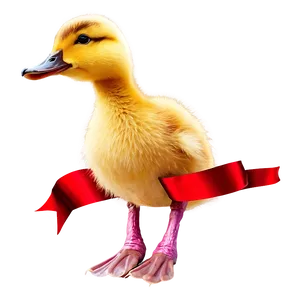 Duckling With Ribbon Png 63 PNG image