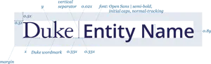 Duke Entity Name Branding Guide PNG image