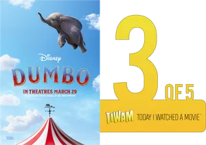 Dumbo Movie Poster3of5 PNG image