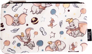 Dumbo Printed Pouch Design PNG