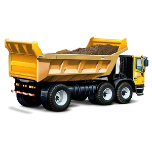 Dump Truck Loading Dirt Png 05042024 PNG image