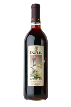 Duplin Hatteras Red Sweet Wine Bottle PNG image