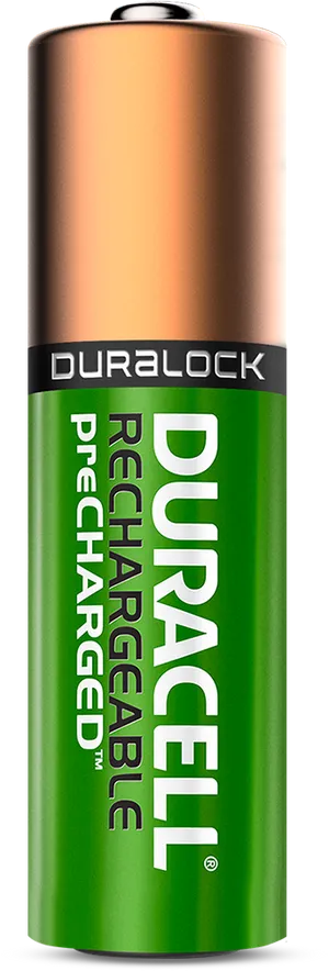 Duracell Rechargeable Battery PNG image