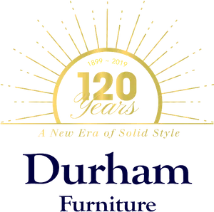 Durham Furniture120 Year Anniversary Logo PNG image