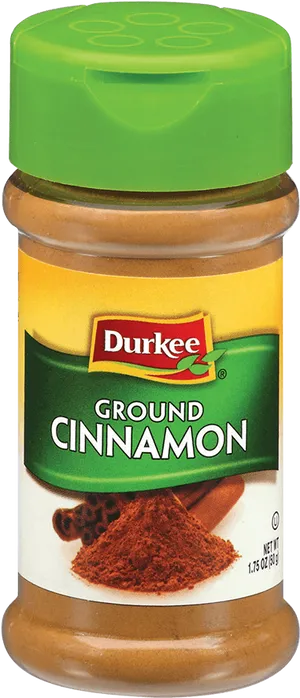 Durkee Ground Cinnamon Spice Jar PNG image