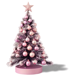 Dusty Pink Christmas Tree Png 31 PNG image