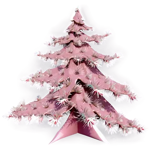 Dusty Pink Christmas Tree Png 6 PNG image