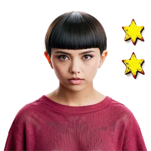 Dyed Bowl Haircut Style PNG Xba PNG