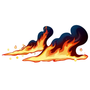 Dynamic Anime Fire PNG 34