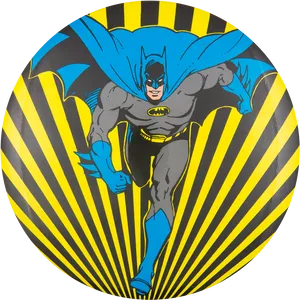 Dynamic Batman Illustration PNG image