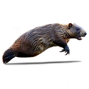 Dynamic Beaver Action Png 05242024 PNG image