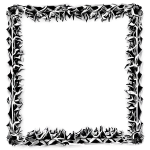 Dynamic Black Zigzag Border PNG 05252024
