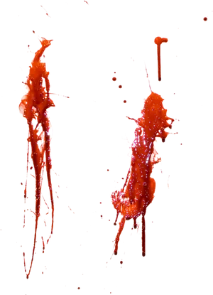 Dynamic Blood Splatter Abstract PNG image