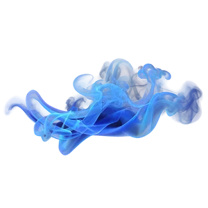Dynamic Blue Smoke PNG Eel