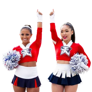 Dynamic Cheer Duo PNG Kaj PNG