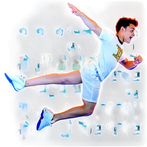 Dynamic Dancer Freeze Frame PNG image